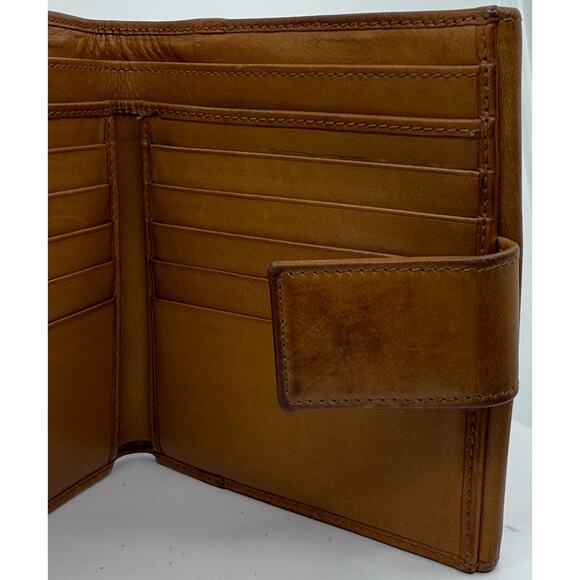 Authentic Gucci Vintage Leather Bifold Wallet with Web Stripe Detail - Picture 4 of 16